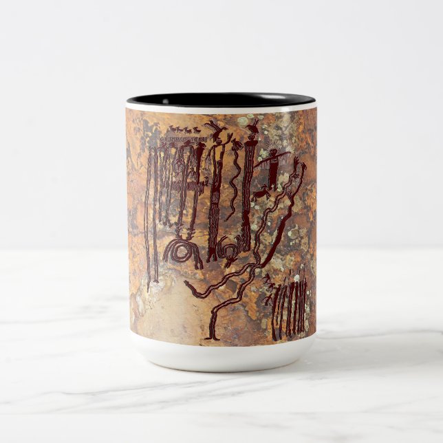 Caneca De Café Em Dois Tons Shamans e espírito (Centro)