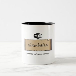 Caneca De Café Em Dois Tons Shamballa Wifi