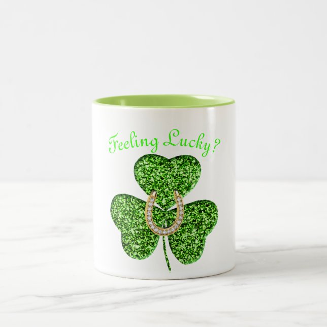 Caneca De Café Em Dois Tons Shamrock and Horserrady Mug (Centro)