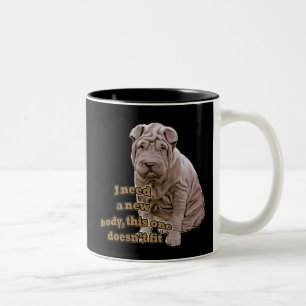 Caneca De Café Em Dois Tons Shar Pei