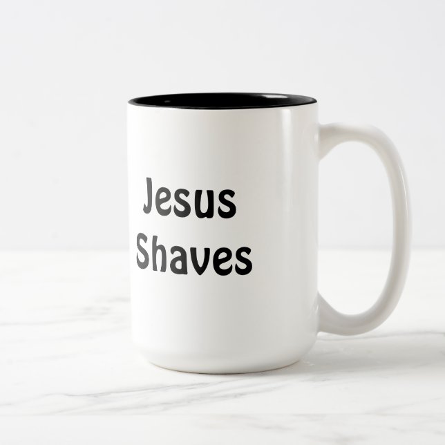 Caneca De Café Em Dois Tons Shaves de Jesus (Direita)