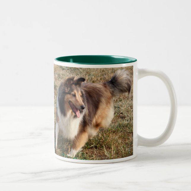 CANECA DE CAFÉ EM DOIS TONS SHELTIE QUE TEM O DIVERTIMENTO (Direita)