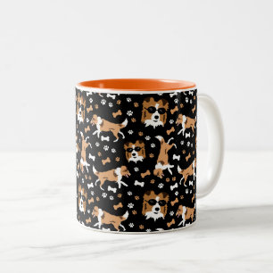 Caneca De Café Em Dois Tons Shelties Shetland Sheepdog Mini Collie Dog Dois-Pa
