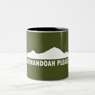 Caneca De Café Em Dois Tons Shenandoah por favor