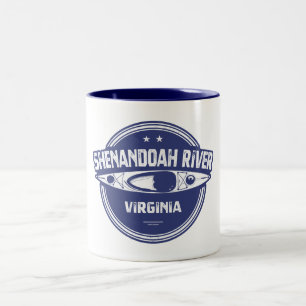 Caneca De Café Em Dois Tons Shenandoah River (Virgínia)