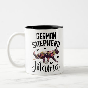 Caneca De Café Em Dois Tons Sheperd Mãe