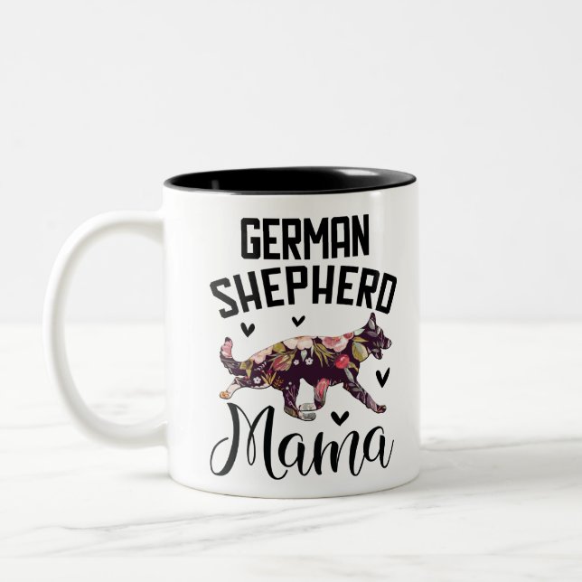 Caneca De Café Em Dois Tons Sheperd Mãe (Esquerda)