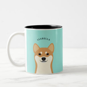 Caneca De Café Em Dois Tons Shiba Inu Mugs