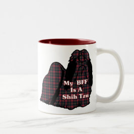 Caneca De Café Em Dois Tons Shih Tzu BFF Ofertas