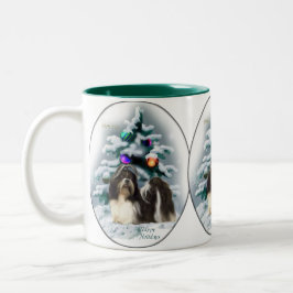 Caneca De Café Em Dois Tons Shih Tzu Christmas Gifts