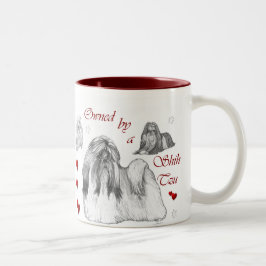 Caneca De Café Em Dois Tons Shih Tzu Lovers