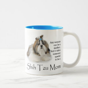 Caneca De Café Em Dois Tons Shih Tzu Mãe Mug