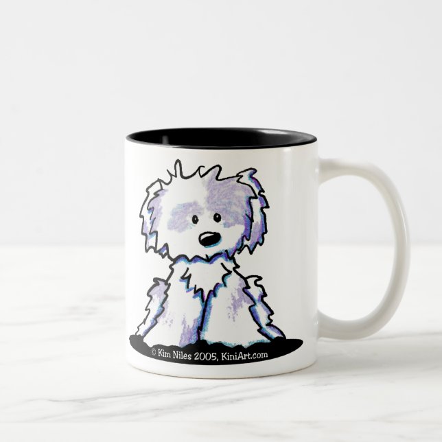 Caneca De Café Em Dois Tons Shih Tzu Mug Personalizado (Direita)