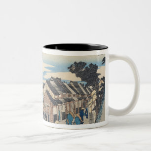 Caneca De Café Em Dois Tons Shinagawa: partida de um Daimyo