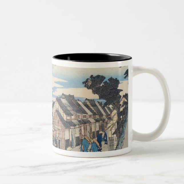 Caneca De Café Em Dois Tons Shinagawa: partida de um Daimyo (Direita)