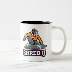 Caneca De Café Em Dois Tons Shred University Snowboard