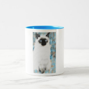Caneca De Café Em Dois Tons siamês