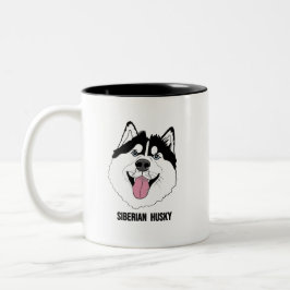 Caneca De Café Em Dois Tons SIBERIAN HUSKY mugs
