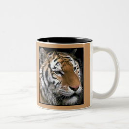 Caneca De Café Em Dois Tons Siberian Tiger Lovers Art