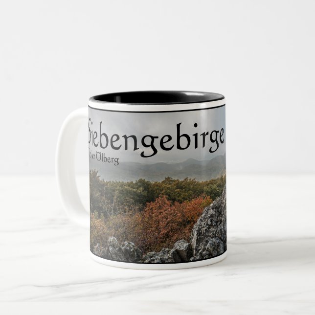 Caneca De Café Em Dois Tons Siebengebirge - Oelberg (Frente Esquerda)
