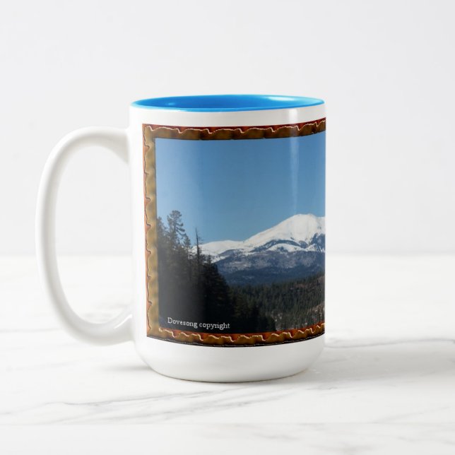 Caneca De Café Em Dois Tons Sierra Blanca, Novo México Mug (Esquerda)
