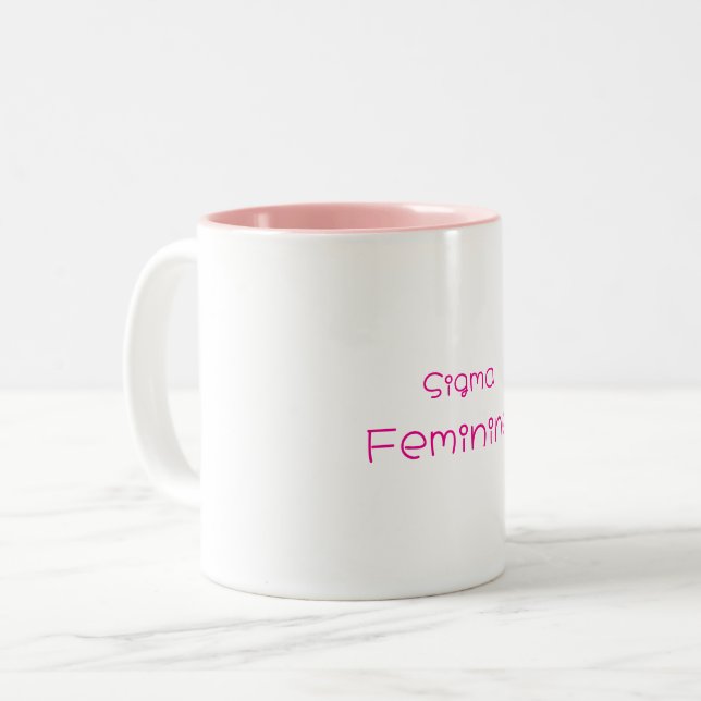 Caneca De Café Em Dois Tons Sigma Feminine Mug (Frente Esquerda)