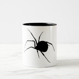 Caneca De Café Em Dois Tons Silhueta da aranha