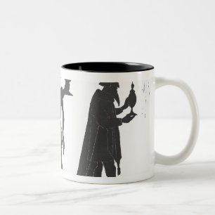 Caneca De Café Em Dois Tons Silhueta dos três reis