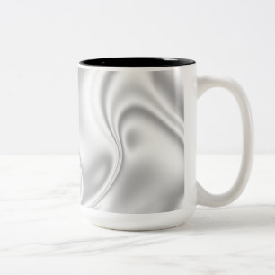 Caneca De Café Em Dois Tons Silver Satin