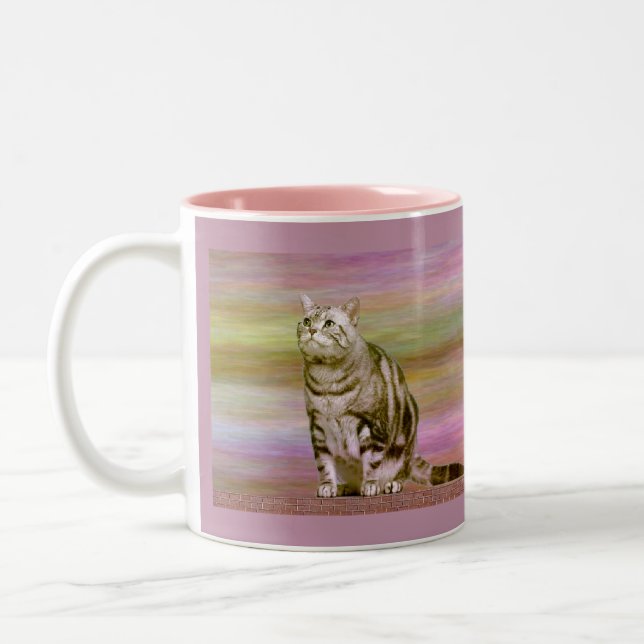 Caneca De Café Em Dois Tons Silver Tabby (Esquerda)