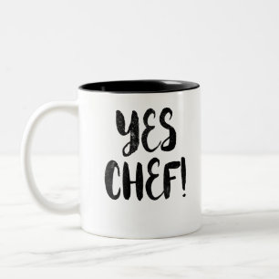 Caneca De Café Em Dois Tons Sim, Chef!