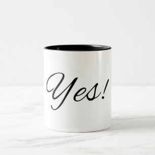 Caneca De Café Em Dois Tons Sim! Mug De Café Motivado