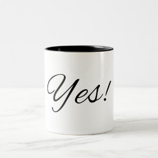 Caneca De Café Em Dois Tons Sim! Mug De Café Motivado