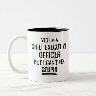 Caneca De Café Em Dois Tons Sim, sou Diretor Executivo, mas não posso consert