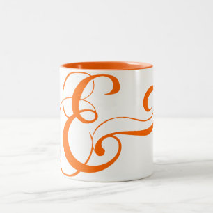 Caneca De Café Em Dois Tons Símbolo de Ampersand