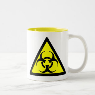 Caneca De Café Em Dois Tons Símbolo de BIohazard Mug