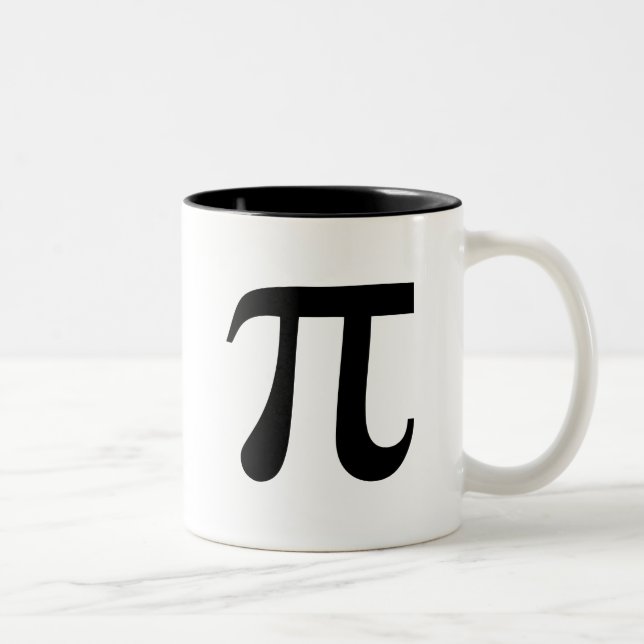 Caneca De Café Em Dois Tons Símbolo Pi Math Coffee Mug (Direita)