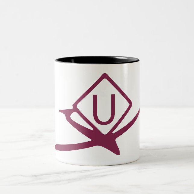 Caneca De Café Em Dois Tons Símbolos de atividade UltraLight Drone Piloto Coff (Centro)