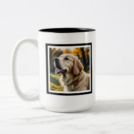 Caneca De Café Em Dois Tons Simpatia por perda de cães