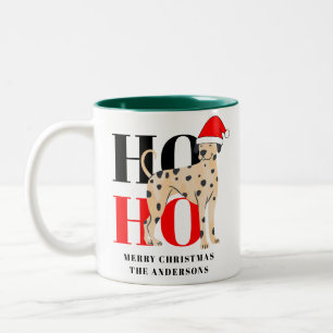 Caneca De Café Em Dois Tons Simples Elegante Trendy Christmas