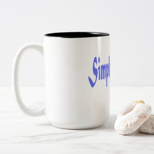 Caneca De Café Em Dois Tons Simply Powerful Quote Mug (Com Donut)