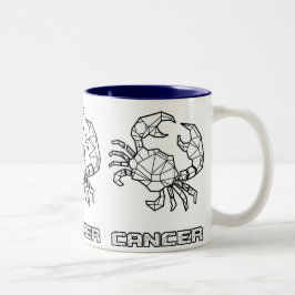 Caneca De Café Em Dois Tons Sinal Zodiac Mug:Cancer