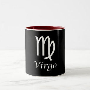 Caneca De Café Em Dois Tons Sinal Zodiac "Virgo"