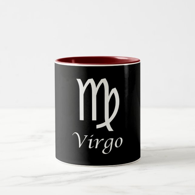 Caneca De Café Em Dois Tons Sinal Zodiac "Virgo" (Centro)