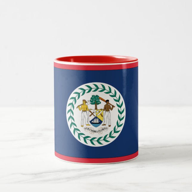 Caneca De Café Em Dois Tons Sinalizador Belize (Centro)