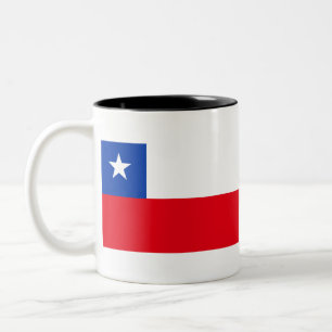 Caneca De Café Em Dois Tons Sinalizador Chile