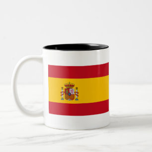 Caneca De Café Em Dois Tons Sinalizador de espanha