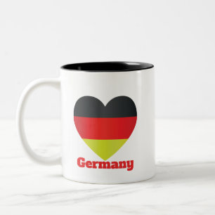 Caneca De Café Em Dois Tons Sinalizador do Coração na Alemanha