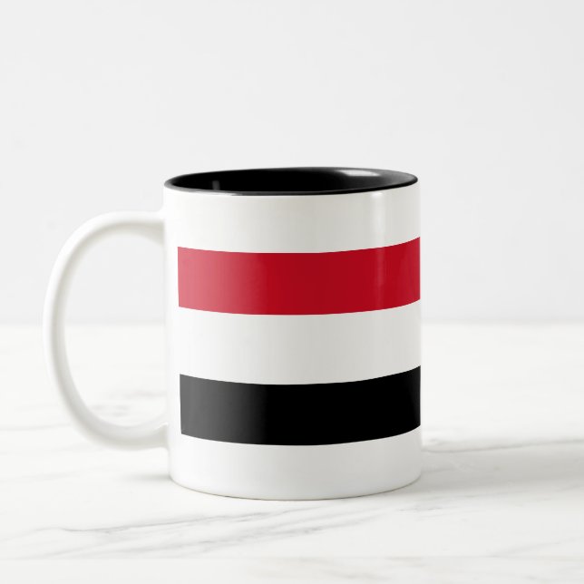 Caneca De Café Em Dois Tons Sinalizador do Iêmen (Esquerda)