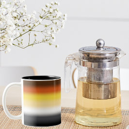 Caneca De Café Em Dois Tons Sinalizador Gradiente do Ordenamento do Urso Gay -